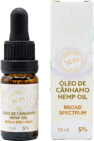 Óleo de Cânhamo 5% Broad Spectrum